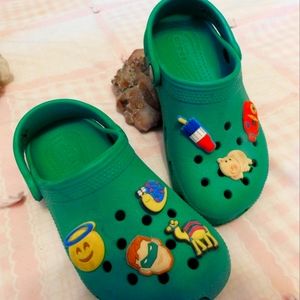 Kids CROCS - Green - size 12 - well loved